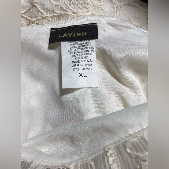 Lavish Ivory Lace Skirt XL NWOT - Picture 5 of 7